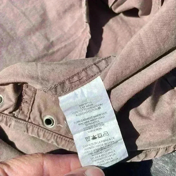 A/X Armani Exchange men’s tactical military button down shirt size small - Picture 7 of 10